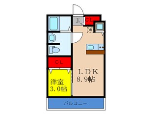 プランタン上新庄の物件間取画像